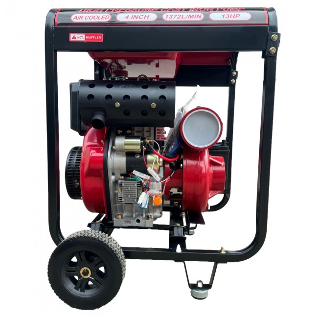 Motopompa Apa Diesel Visoli TDH100CLE 4 Toli - Pornire Electrica - 60M Verticala