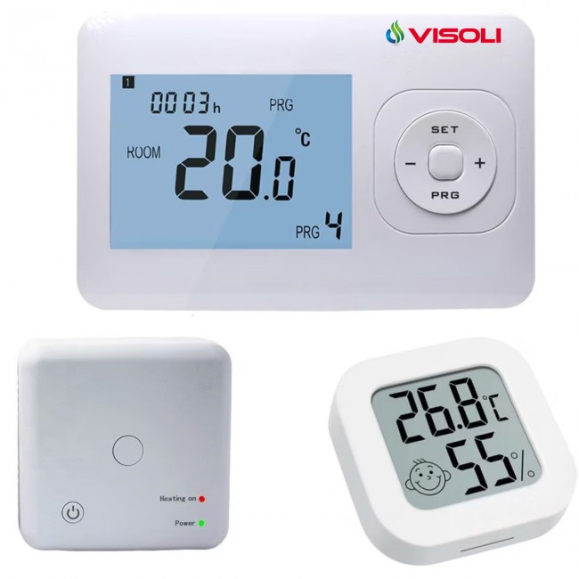 Termostat Ambient Centrala Termica WIFI Visoli™ WT-08 Termostat Ambient Centrala Termica WIFI Visoli™ WT-08