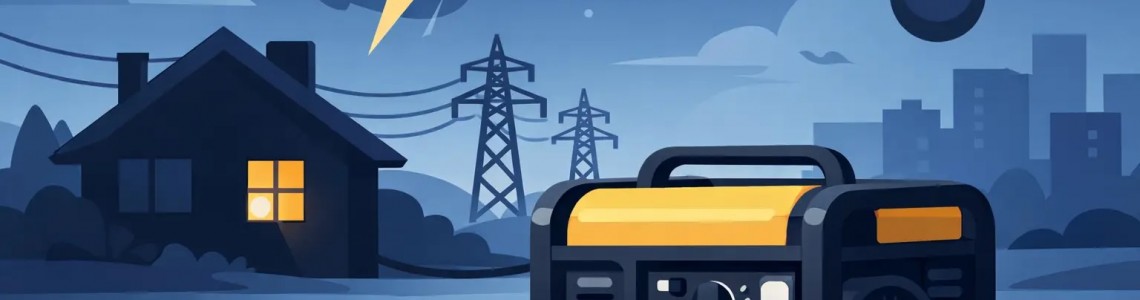 Generator electric pentru pana de curent
