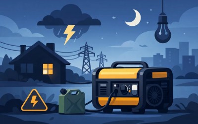 Generator electric pentru pana de curent