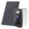 Camera de Supraveghere cu Panou Solar Visoli® B40 WiFi, Lentila 4MP, Vedere Nocturna Full HD Color, Senzor de Miscare PIR, Acumulatori 5200 mAh