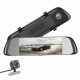 Camera auto oglinda DVR Visoli™ RoadBuddy H17, 7 inch, Full HD 30fps, unghi 170 grade, senzor G, camera marsarier