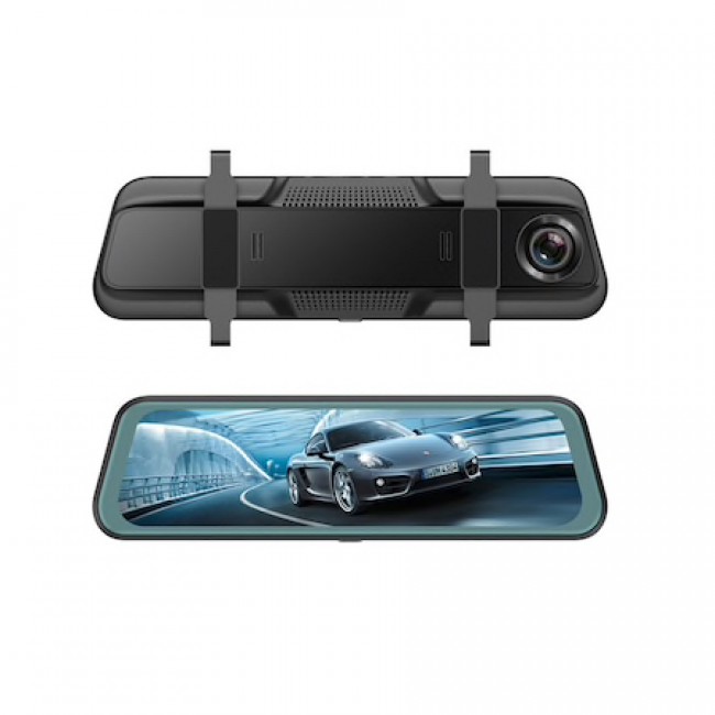 Camera auto dubla oglinda DVR VISOLI™ RoadBuddy H19, 10 inch touch, camera marsarier, Full HD 30fps, unghi de filmare 170 grade Camera auto dubla oglinda DVR VISOLI™ RoadBuddy H19, 10 inch touch, camera marsarier, Full HD 30fps, unghi de filmare 170 grade
