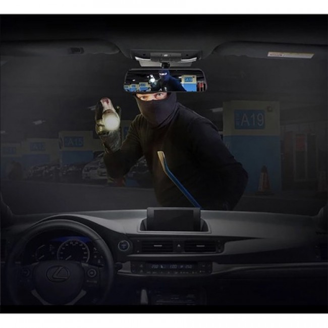 Camera auto dubla oglinda DVR VISOLI™ RoadBuddy H19, 10 inch touch, camera marsarier, Full HD 30fps, unghi de filmare 170 grade Camera auto dubla oglinda DVR VISOLI™ RoadBuddy H19, 10 inch touch, camera marsarier, Full HD 30fps, unghi de filmare 170 grade