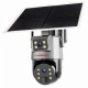 Camera de supraveghere Dubla Sim 4G Visoli® VS-M8-4G PRO, Rezolutie 8MP,de exterior, 4K, 5X Zoom, Detectie Umana