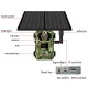 Camera de Vanatoare cu Panou Solar Sim 4G Visoli® H10, Lentila 4MP, Rezolutie 2K, Trail Camera & Camuflaj, rezistenta la apa si insecte