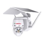 Camera de supraveghere Sim 4G Visoli® VS-Q7-4G, 4MP, de exterior, UHD, Panou solar, Rotire din aplicatie, rezistenta la apa