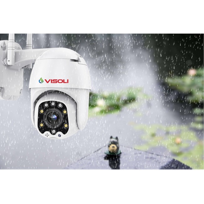 Camera de supraveghere WIFI Visoli™ QW25-ZOOM de exterior, 5X Zoom Optic, Rezistenta La Apa, 2MP Full HD, Senzor Miscare Camera de supraveghere WIFI Visoli™ QW25-ZOOM de exterior, 5X Zoom Optic, Rezistenta La Apa, 2MP Full HD, Senzor Miscare