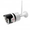 Camera de supraveghere WIFI Visoli® VS SC5, Full HD 1080p, de exterior, Night vision, Senzor miscare, alb