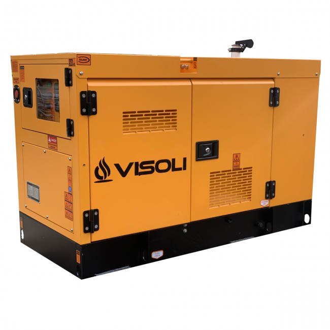 Grup Electrogen / Generator Electric Diesel Visoli™ 27 kVA cu carcasa si AAR / ATS