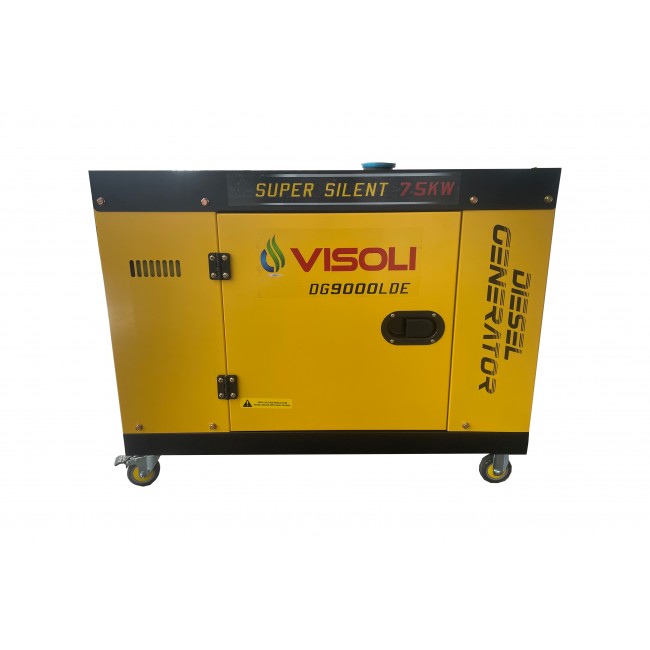 Generator Curent Electric Diesel Profesional Monofazic 7.5 KW Visoli® DG-9000LDE