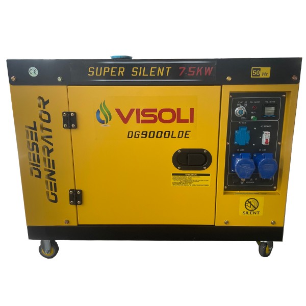 Generator Curent Electric Diesel Profesional Monofazic 7.5 KW Visoli® DG-9000LDE