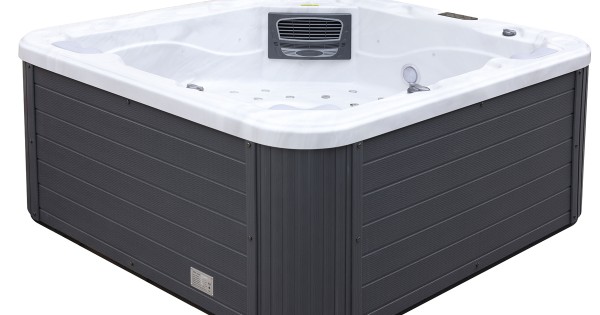 Jacuzzi de exterior SPA Visoli® 6A Suprateran, Argintiu,