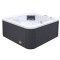 Jacuzzi de exterior SPA Visoli® 6ASuprateran, Argintiu, Fatada PVC, Capacitate: 6 persoane