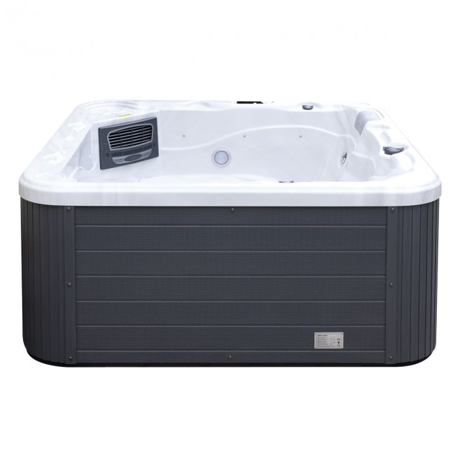 Jacuzzi de exterior SPA Visoli® 5A21 Suprateran, Argintiu, Fatada PVC Gri, Capacitate: 5 persoane