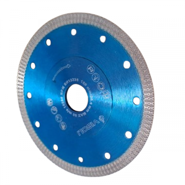 Disc diamantat pentru taiere gresie portelanata 125x22.3mm Visoli