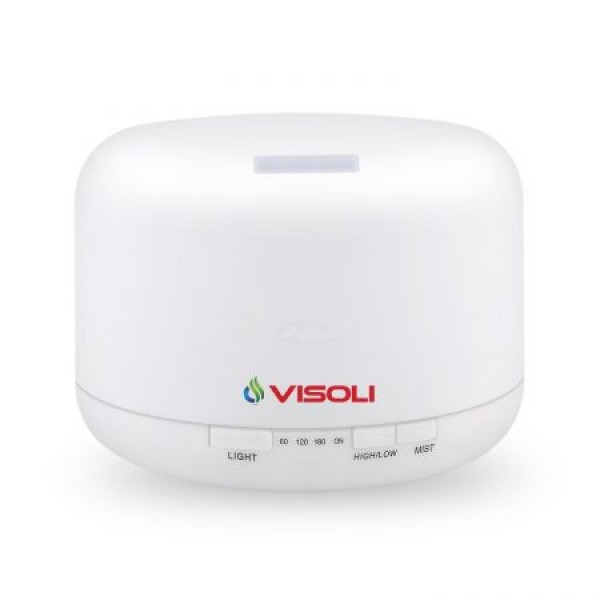 Umidificator De Camera Visoli VS-500 - Difuzor Aromaterapie Ultrasonic 500 ml cu LED - Purificator aer